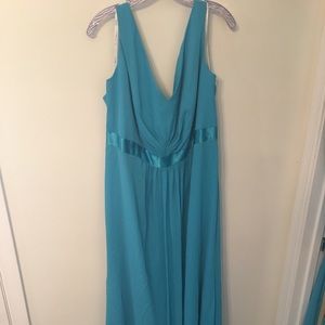 NWT David’s Bridal Malibu Blue Bridesmaid Dress 22